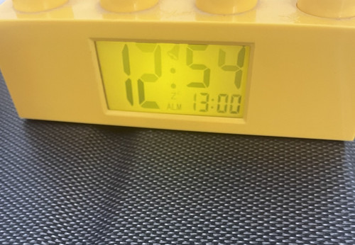 Lego alarm clock - clock, brick