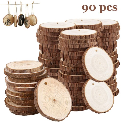90pcs wood slices round - 30-90pcs,