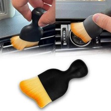 1Piece Black Vehicle Air Conditioner Outlet Cleaner Brush Delicate And Smooth