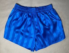 VTG nylon shorts Super Shiny Blue running sprinter Football Gay Glanz D6 26-32”
