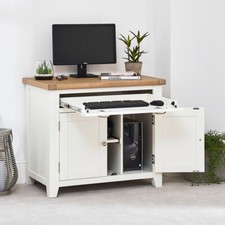 Computer desk cheshire white - computer,