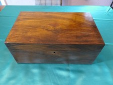 VICTORIAN FLAME MAHOGANY WRITING SLOPE