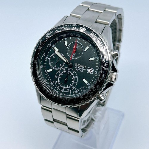 Seiko pilot chronograph quartz - chronograph,