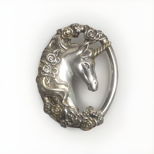 Vintage sterling silver brooks - sterling,