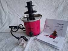 Elgento E26005 3-tier Compact Tower Mini Chocolate Fountain  Pink, boxed, unused