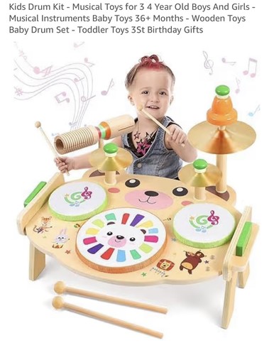 Kids drum kit musical - drum,