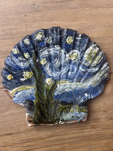 Van gogh starry night hand - night,