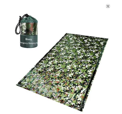 Emergency sleeping bag - sleeping, camo