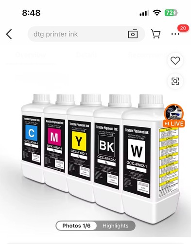Bottle ink for brother - 1l,