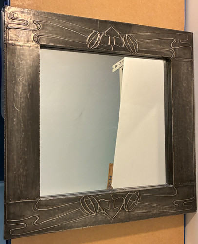 Art nouveau style mirror - art,