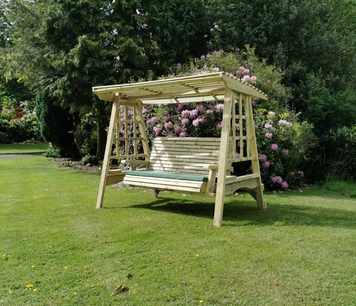 Wooden garden swing solid - wooden,