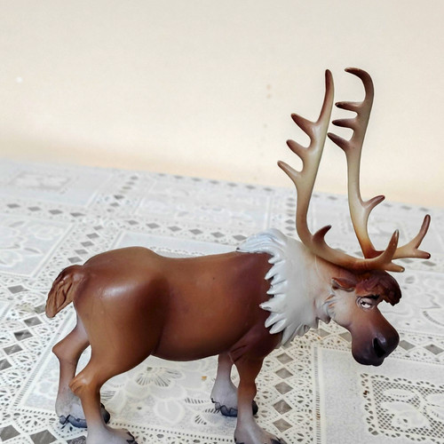 Reindeer stag figurine with - reindeer,