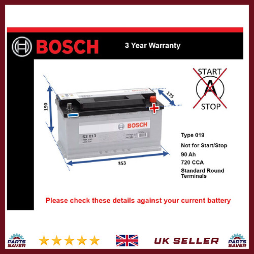 Battery fits jaguar - battery, s