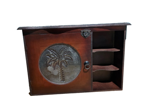 Antique solid wood medicine - solid,