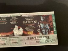 Michael Jackson Ticket Wembley Stadium 1997 Complete