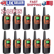Lot Walkie Talkies Electronic Long Range Walky Talky 10km UHF Backlit LCD UK