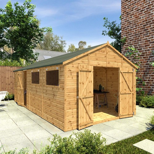 20x10 wooden garden shed - wooden,