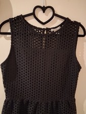 H&M Black Round Neck Midi