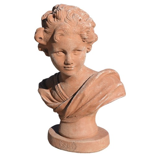Boy bust with terracotta - with,