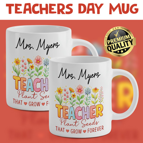 Personalised teacher mug - teacher,