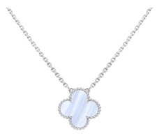 Van Cleef & Arpels vintage alhambra 18ct white gold pendant