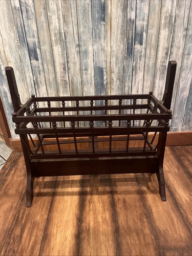 Vintage wooden baby - wooden, crib