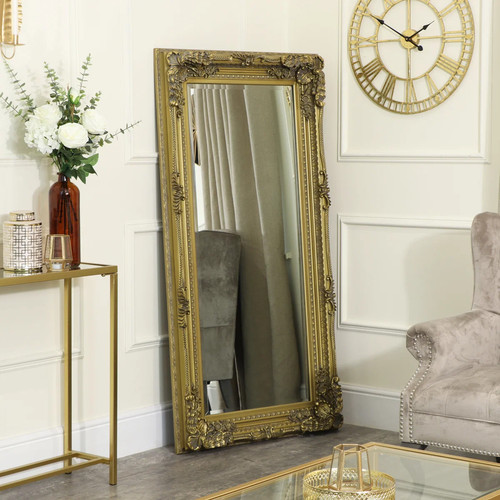 Large ornate gold bevelled - gold,