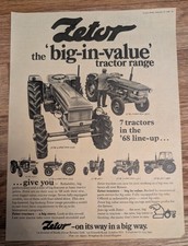 1968 Zetor Tractors Vintage