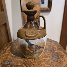 Montrose Potteries Stoneware Grouse Design Whiskey Decanter