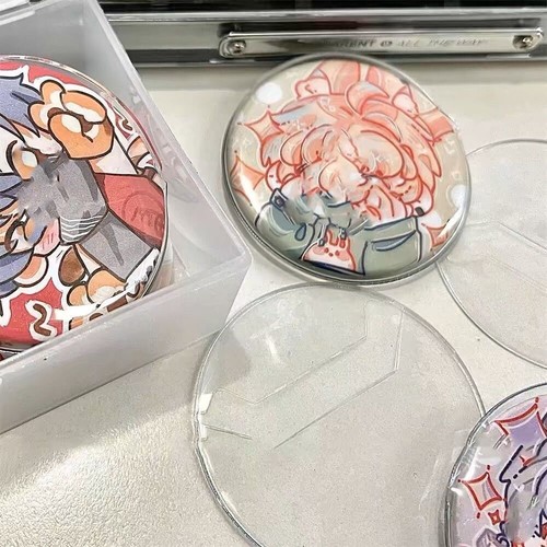 Transparent badge display - badge,
