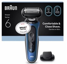 Braun Series 6 Electric Men's Shaver 62-B1200S Optimal Comfort Turbo Mode