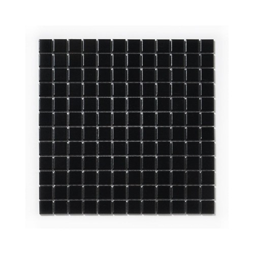 Square black matte 3cm - black, (2.3cm