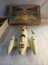 vintage Sutcliffe Bluebird 11 Speedboat tin plate clockwork