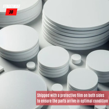 3mm Thick White Acrylic Discs