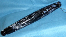 Rare Antique Georgian Hand-Blown Nailsea Glass Rolling Pin. c1820.