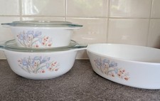 Vintage pyrex blue - pyrex, round