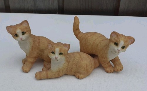 Playful ginger kittens - playful, resin