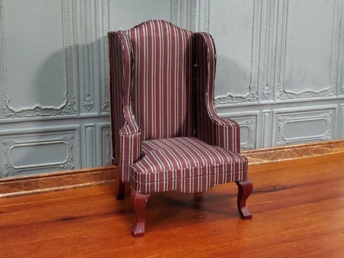 Dollhouse arm chair wing - wing, back