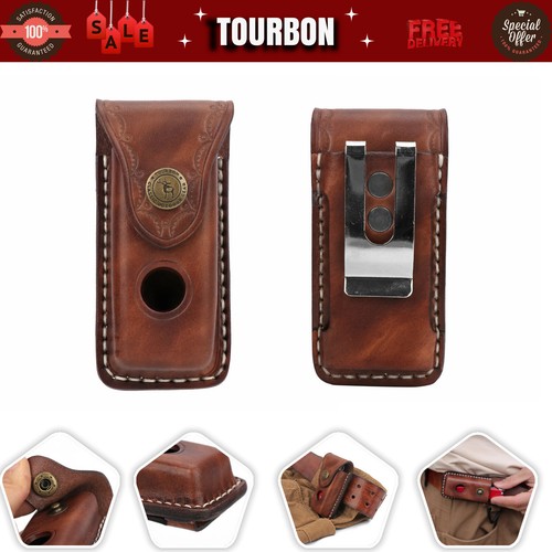 Tourbon leather knife sheath - leather,