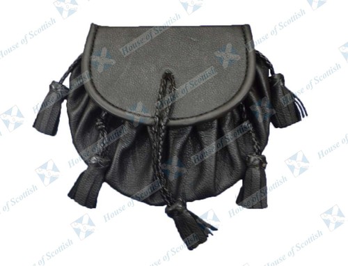 Scottish black leather - black, roy