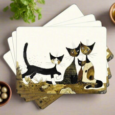 Serafino & Friends Cat Large Placemats Set of 4 – Rosina Wachtmeister 40x30cm