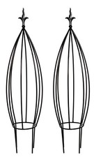Tall Burdale Garden Obelisks  Climbing Plant Pot Support Frames 90cm Set of 2 