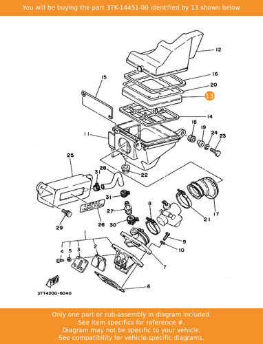 Yamaha element air cleaner - yamaha, element,