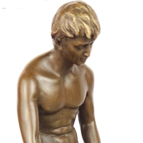 Bronze sculpture statue man - sculpture,