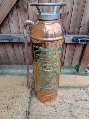 Antique brass guardian fire - brass, "guardian"