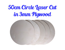 50cm Birch Plywood Circle Blank – Large Wooden Craft Disc / DIY Decoration