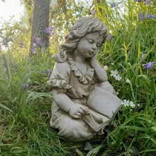 Reading Girl Statue | Reconstituted Stone Classical Concrete Garden Ornament