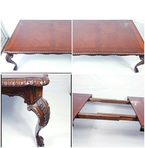 Large antique mahogan - large, corved