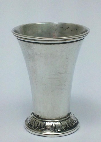 Antique swedish silver shot - shot, /