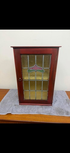 Small antique leaded glass - antique,